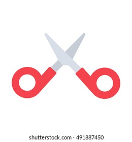 nail scissors flat icon
