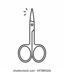 Nail scissors icon