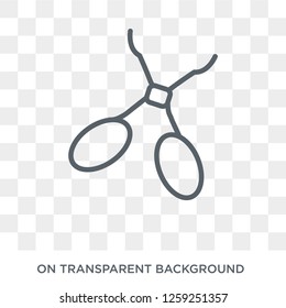 Nail scissors icon. Nail scissors design concept from Hygiene collection. Simple element vector illustration on transparent background.