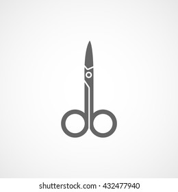 Nail Scissors Icon On White Background