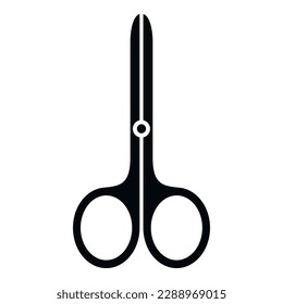 Nail scissors icon simple vector. Pedicure care. Care salon