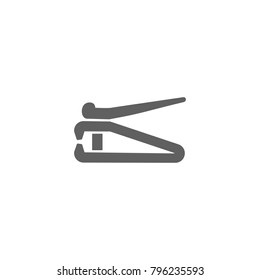 Nail scissors icon vector