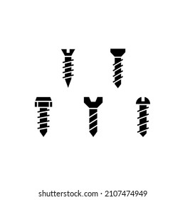 Nail set icon isolated on white background