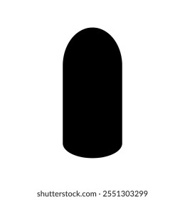 Icono de forma de uña. Imagen de Vector