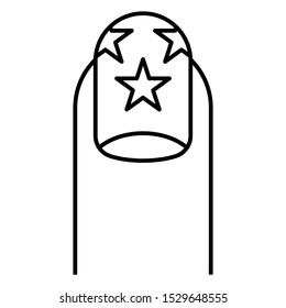 Nail Spa Star Design concept vector icon 