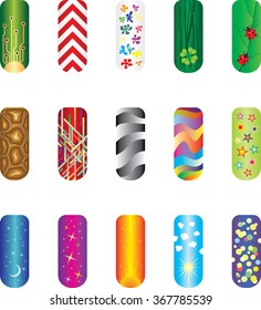 Nail sticker set