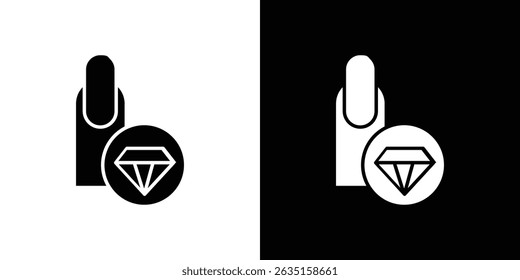 Conceito de ícone de reforçador de unha, ilustração de vetor