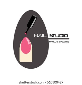 Nail Studio Logo Stock Vector (Royalty Free) 510300427 | Shutterstock