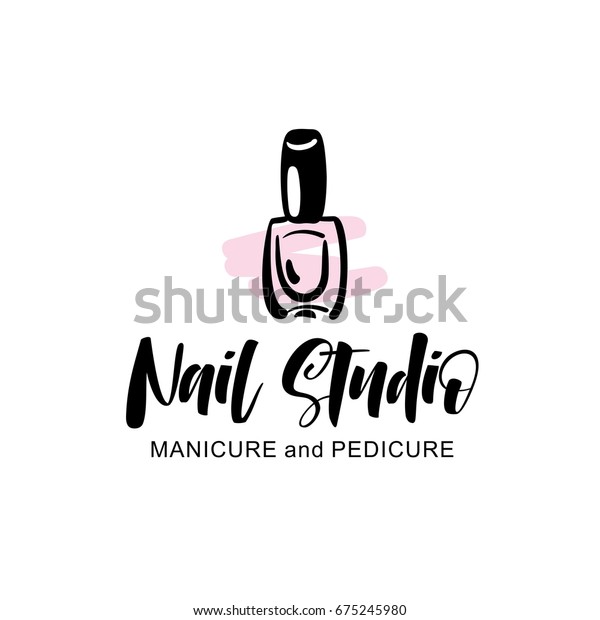 Nail Studio Logo Stock Vector (Royalty Free) 675245980