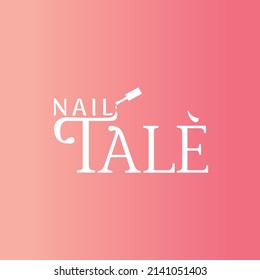 nail studio logo salon polish bottles