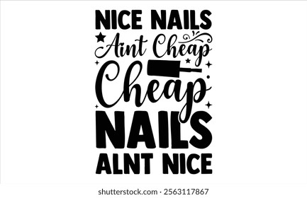 Nail Tech -Designer T-Shirts vector  illustrator eps