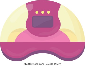 Nail Tech Nail Girl Nail Accessories and Nail Care Tools Graphic Elements and Vector Illustration
