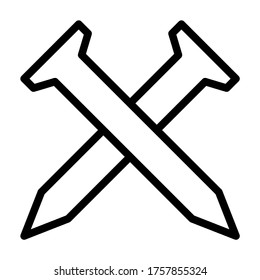 Nail tool vector - worker tool icons
