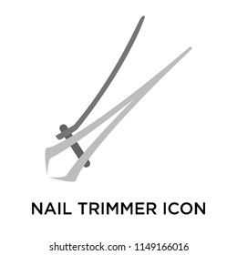Nail trimmer icon vector isolated on white background for your web and mobile app design, Nail trimmer logo concept
