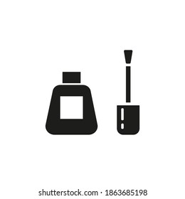 nail varnish icon element of make up icon for mobile concept and web apps. Thin line nail varnish icon can be used for web and mobile. Premium icon on white background
