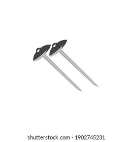 Nail vector design ilustration icon logo templat