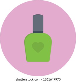 nail vector flat colour icon
