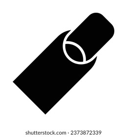 Nail Vector Glyph Icon For Personal And Commercial Use.
