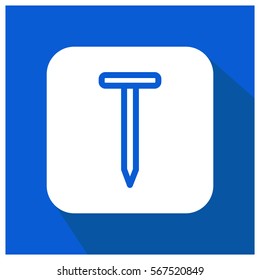 Nail vector icon 