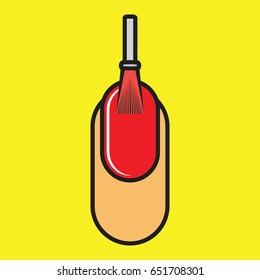 nail vector icon