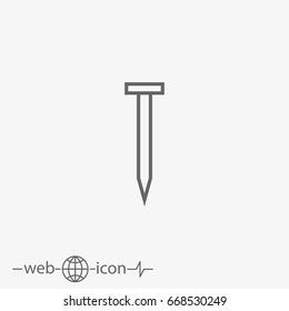 nail vector icon