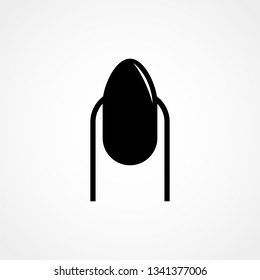 Nail vector icon, manicure