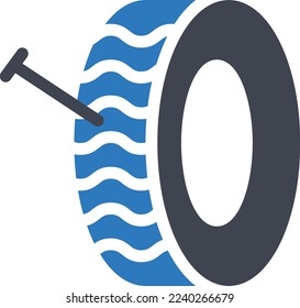 nail Vector illustration on a transparent background. Premium quality symmbols. Thin line vector icons for concept and graphic design.