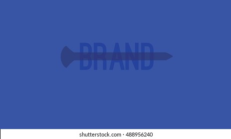Nail vector logo template