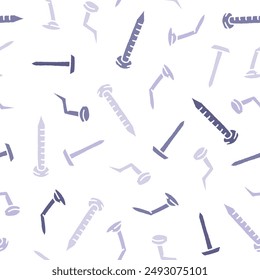 Nail Vector Seamless Pattern illustration for Print, Wallpaper, Decoration.