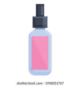 Nail water spray icon. Cartoon of Nail water spray vector icon for web design isolated on white background