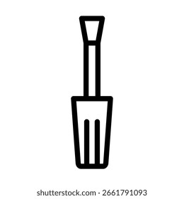NailBrush Vector Line icon Design