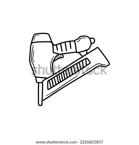 Nailer Doodle Hand drawn vector illustration