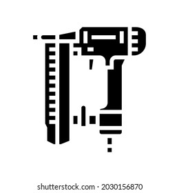 nailer tool glyph icon vector. nailer tool sign. isolated contour symbol black illustration