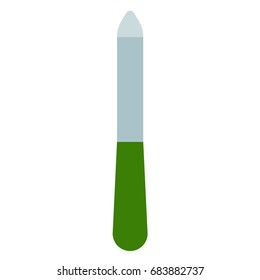 Nailfile for manicure icon, vector illustration flat style design isolated on white. Colorful graphics