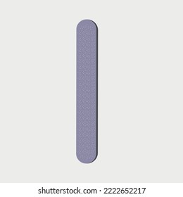 Nailfile vector. Woman's  manicure accessory