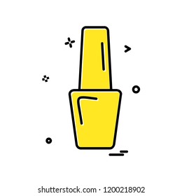 Nailpolish icon design vector