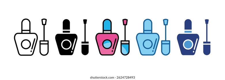Elemento de icono de esmalte de uñas para diseño