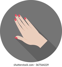 Nailpolish on Hand