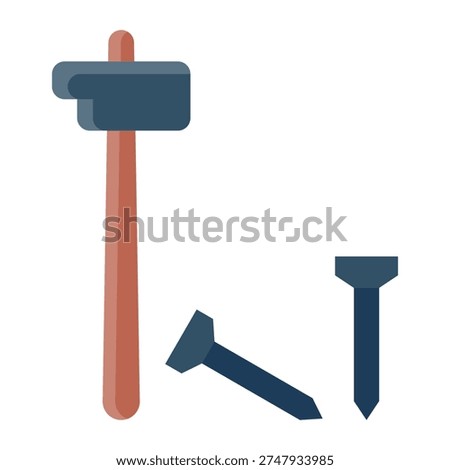 Nails Of Crucifixion Symbol Icon