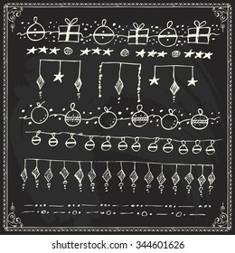 nails drawn vector straight outline series and design component in cheerful new year and merry xmas style on blackboard scene happy makeup straight classic timber white holiday nails star community fi
