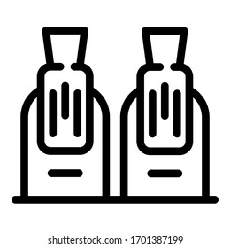 Nails form icon. Outline nails form vector icon for web design isolated on white background
