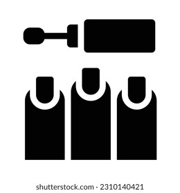 gráfico vectorial de ilustración de icono de nails