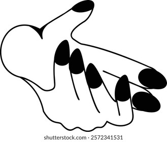 Nails and Hand Skin friendly gesture isometric vector icon, beauty and personal care symbol, cosmetic dermatology sign body aesthetic stock illustration manicure or fingernails treatment salon concept