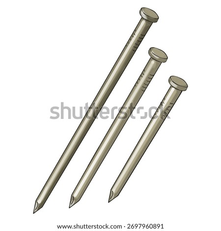 Nails, Hardware, Fasteners, Construction, Building, Metal