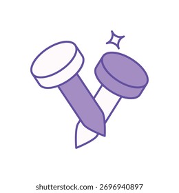 Nails icon clean and modern vector illustration