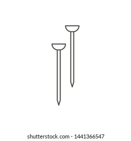 Nails Icon Isolated On White Background. Repair Symbol Modern Simple Vector Icon For Website Or Mobile App