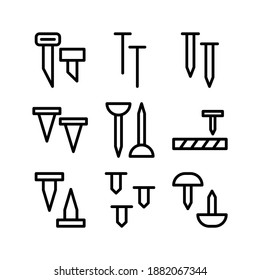 Icono de las uñas o logotipo símbolo de signo aislado ilustración vectorial - Colección de iconos vectoriales de estilo negro de alta calidad
