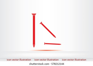 nails icon vector illustration.