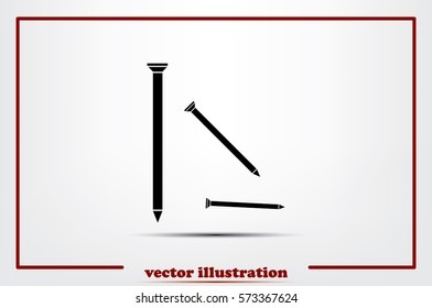 nails icon vector illustration EPS 10