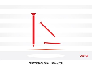 nails icon vector illustration EPS 10